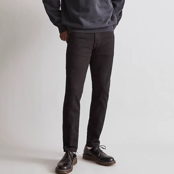 Madewell Men's Sz 29x30 Black Athletic Slim Jean Stretch Dark Denim NG307 - Picture 1 of 11